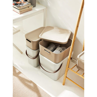 Load image into Gallery viewer, Rotho albula opbergbox 12l cappuccino