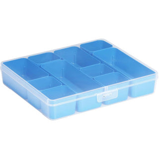 Afbeelding laden in galerijviewer, Sunware q-line opbergdoos met 10 bakjes 3,6l | 2 stuks