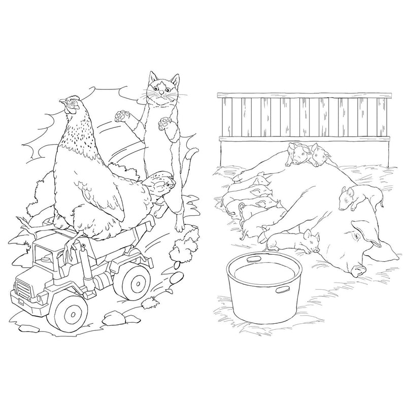 Load image into Gallery viewer, Selecta tactic boerderijdieren kleurboek - 48 pagina's - kleurboek voor kinderen - boerderij - vanaf 2 jaar