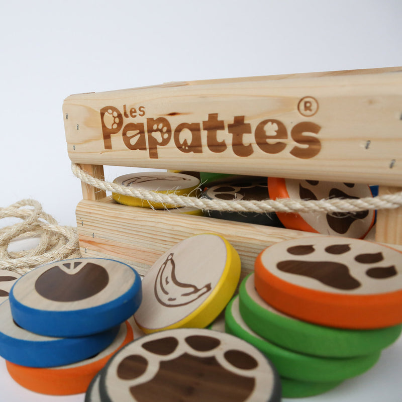 Load image into Gallery viewer, Selecta houten buitenspel les papattes