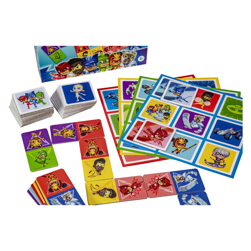 Load image into Gallery viewer, Tactic pj masks 3-in-1 spellenverzameling – kaartspel – lotto – domino – memo – kinderspel vanaf 4 jaar
