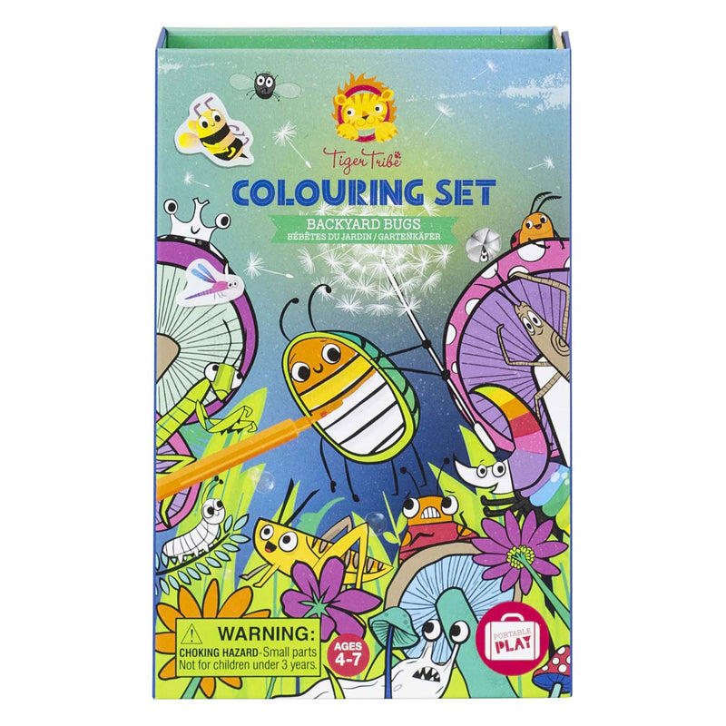 Load image into Gallery viewer, Tiger tribe kleurset tuinbeestjes kleurplezier voor kinderen - creatieve set.