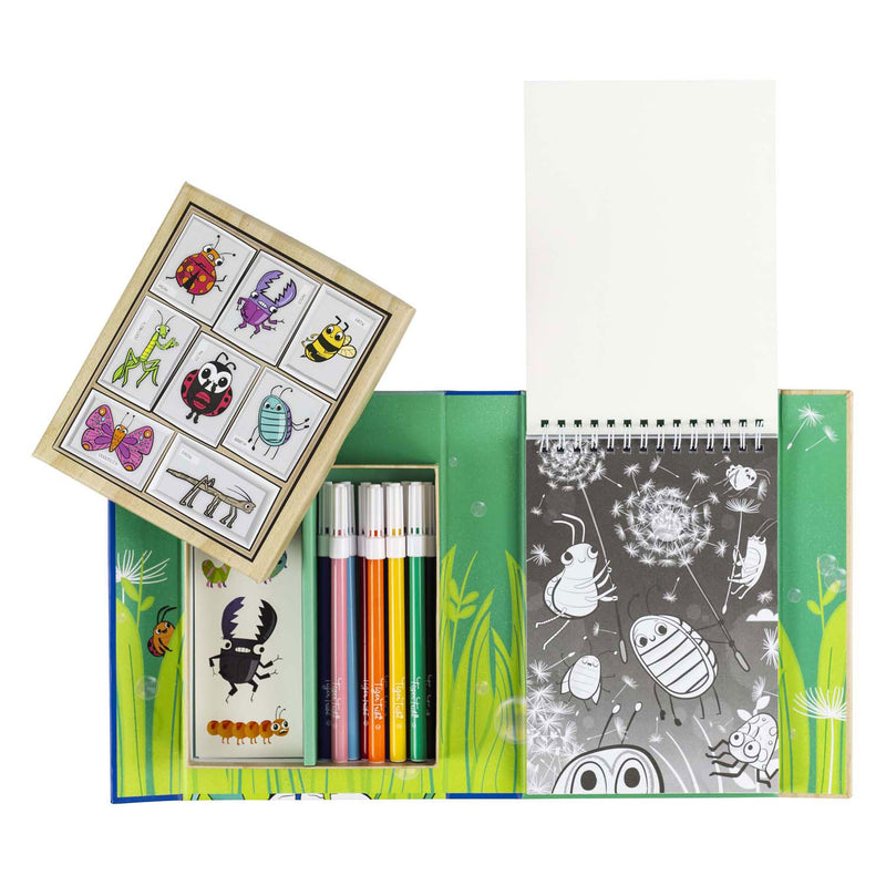 Load image into Gallery viewer, Tiger tribe kleurset tuinbeestjes kleurplezier voor kinderen - creatieve set.