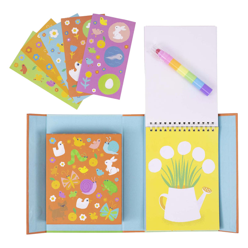 Load image into Gallery viewer, Tiger tribe waskrijt kleurset crayon adventures tuin -