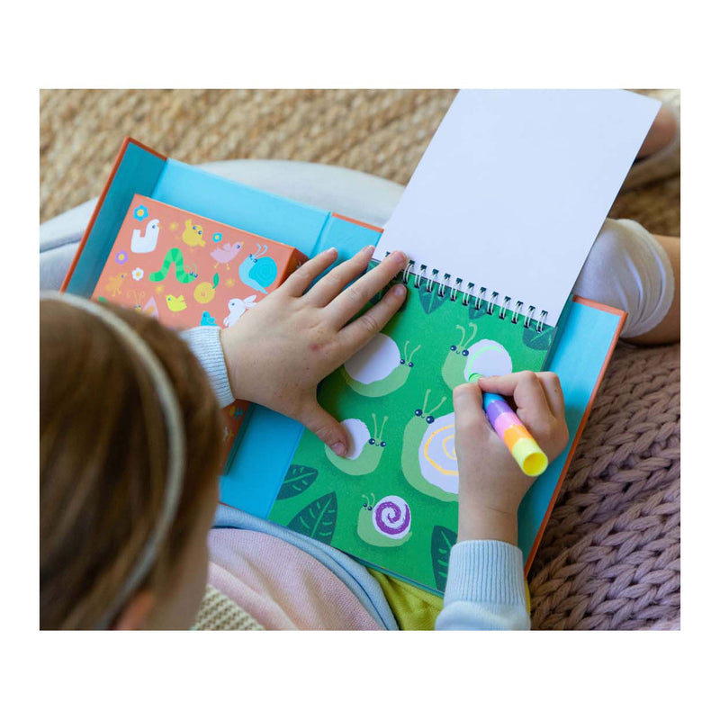 Load image into Gallery viewer, Tiger tribe waskrijt kleurset crayon adventures tuin -