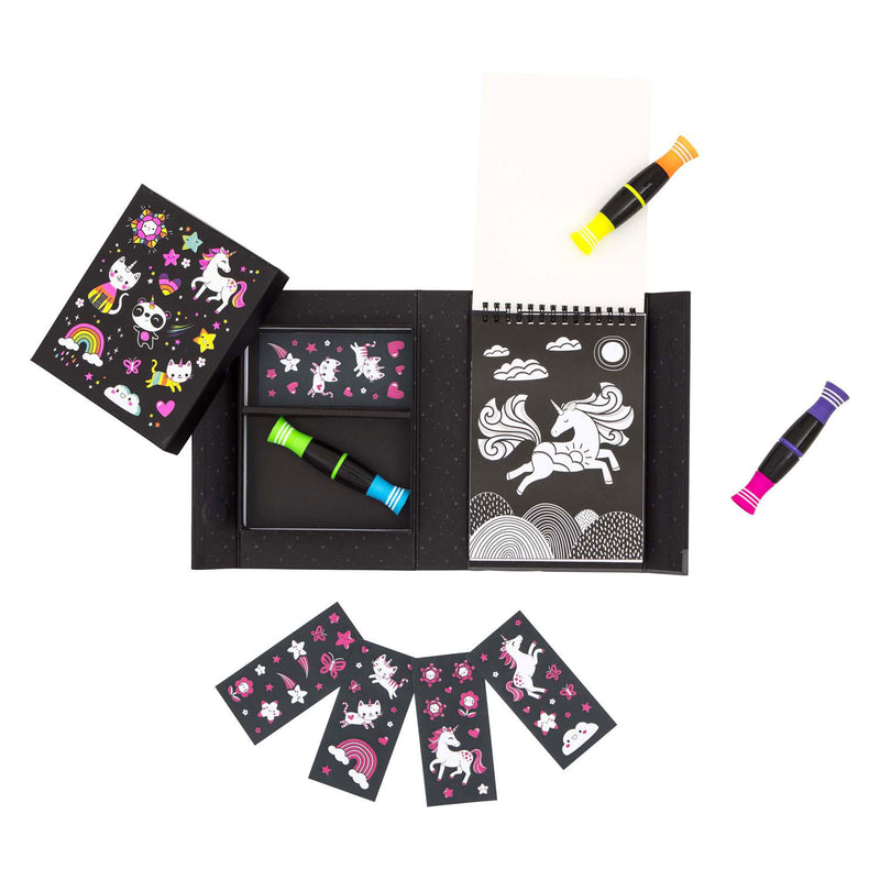 Load image into Gallery viewer, Selecta neon kleurset - eenhoorns en vrienden