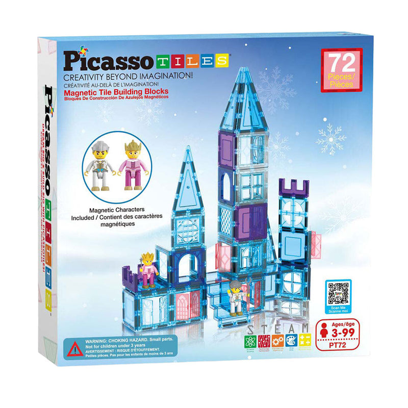 Load image into Gallery viewer, Picasso tiles tactic - constructiespeelgoed - magnetic tiles - magnetische tegels - winter thema - stem speelgoed - creatief bouwspeelgoed - 72-delig - vanaf 3 jaar