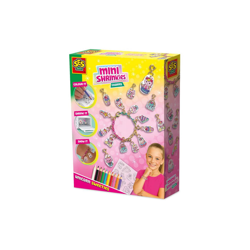 Afbeelding laden in galerijviewer, Ses mini shrinkies - charms unicorn sweeties