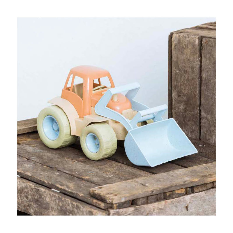 Load image into Gallery viewer, Dantoy tractor met voorlader blauw oranje, 30cm