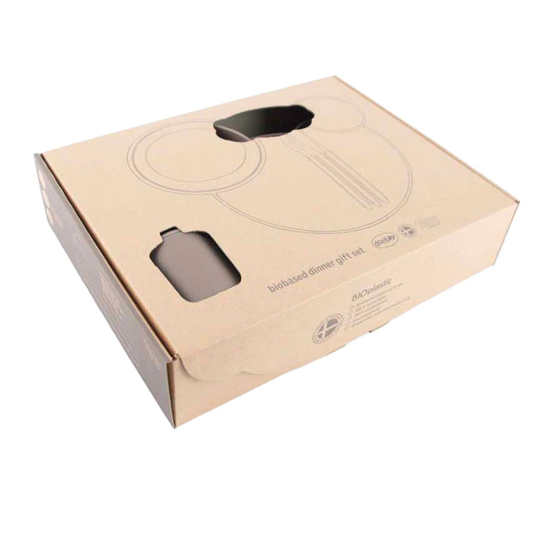 Load image into Gallery viewer, Dantoy tiny - dinnertime servies geschenkset (mokka 7-delig)