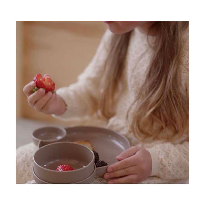 Load image into Gallery viewer, Dantoy tiny - dinnertime servies geschenkset (mokka 7-delig)