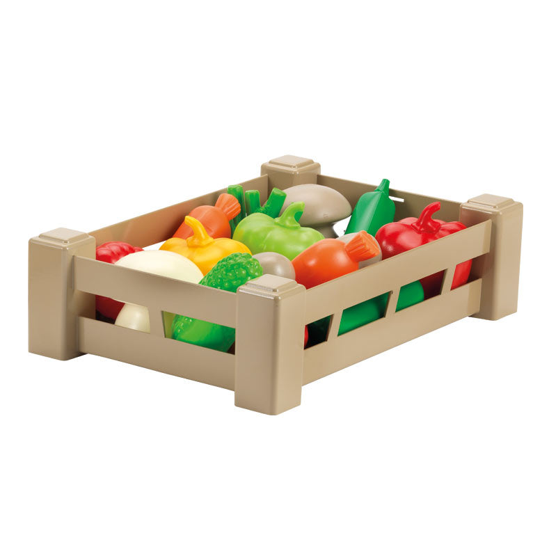 Load image into Gallery viewer, Ecoffier kratje met kunststof fruit en groenten assorti