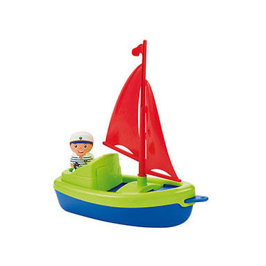 Load image into Gallery viewer, Ecoiffier zeilboot met speelfiguur - 22cm