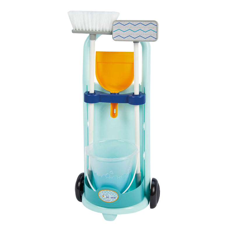 Load image into Gallery viewer, Ecoiffier schoonmaak trolley blauw - 5dlg.