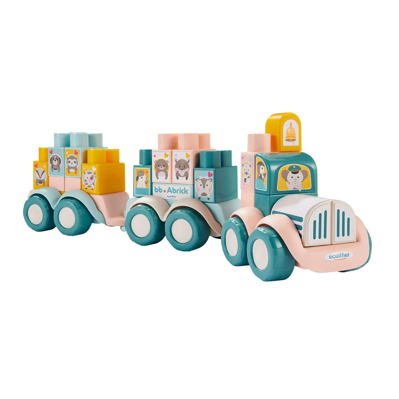 Load image into Gallery viewer, Abrick dierentrein met bouwblokken, 51dlg.