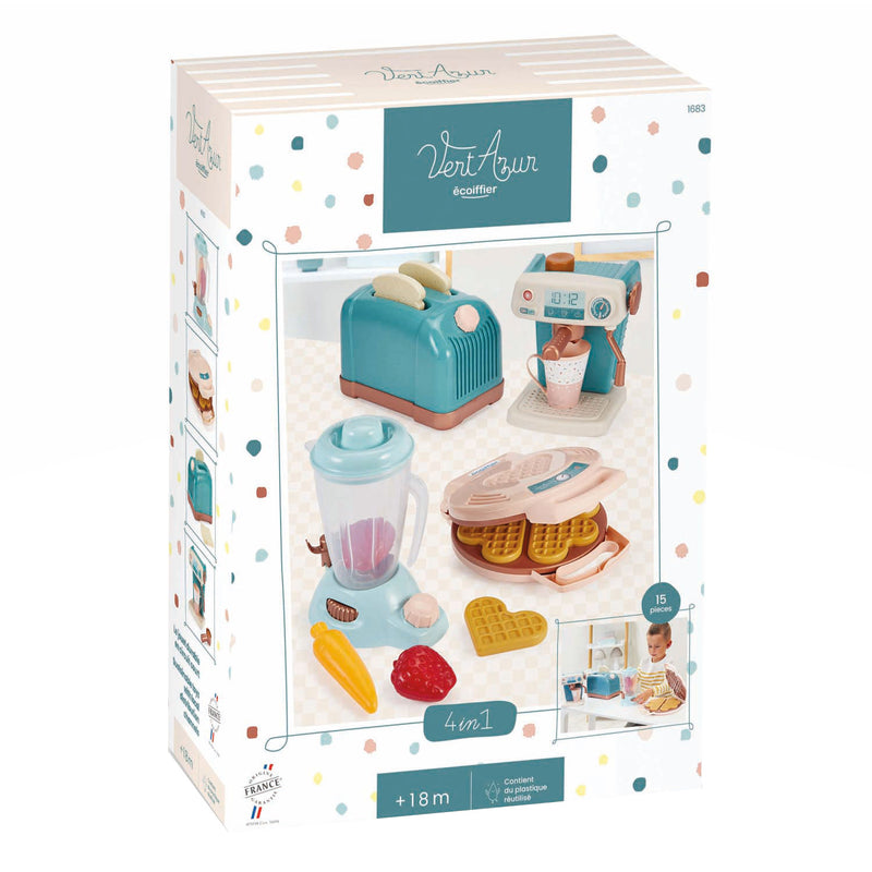 Load image into Gallery viewer, Écoiffier ecoiffier vert azur keukenset compleet 4in1 - 15dlg.