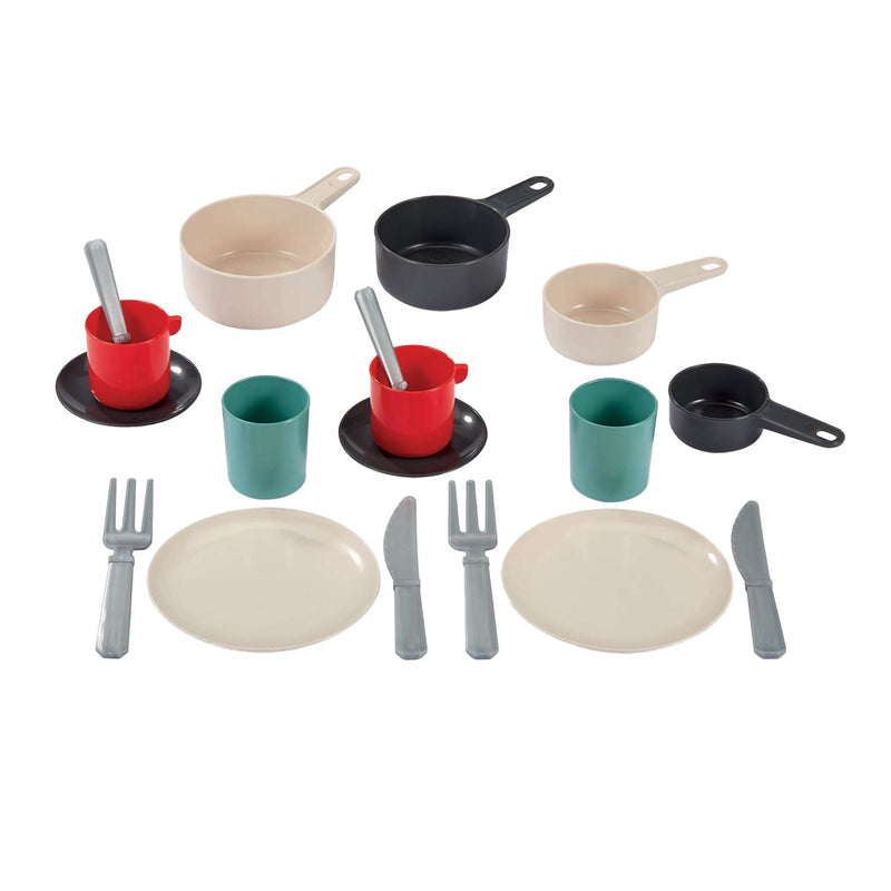 Load image into Gallery viewer, Ecoiffier 100% chef servies en bestek in pan - 19dlg.