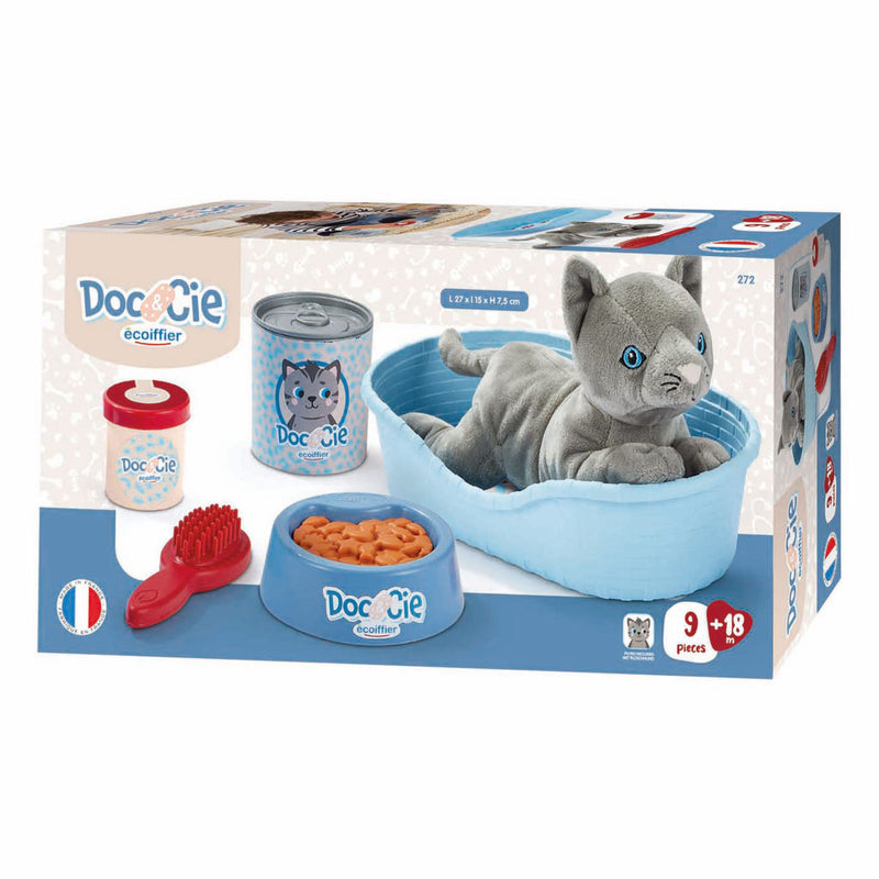 Load image into Gallery viewer, Ecoiffier doc cie kat met accessoires - 9dlg.