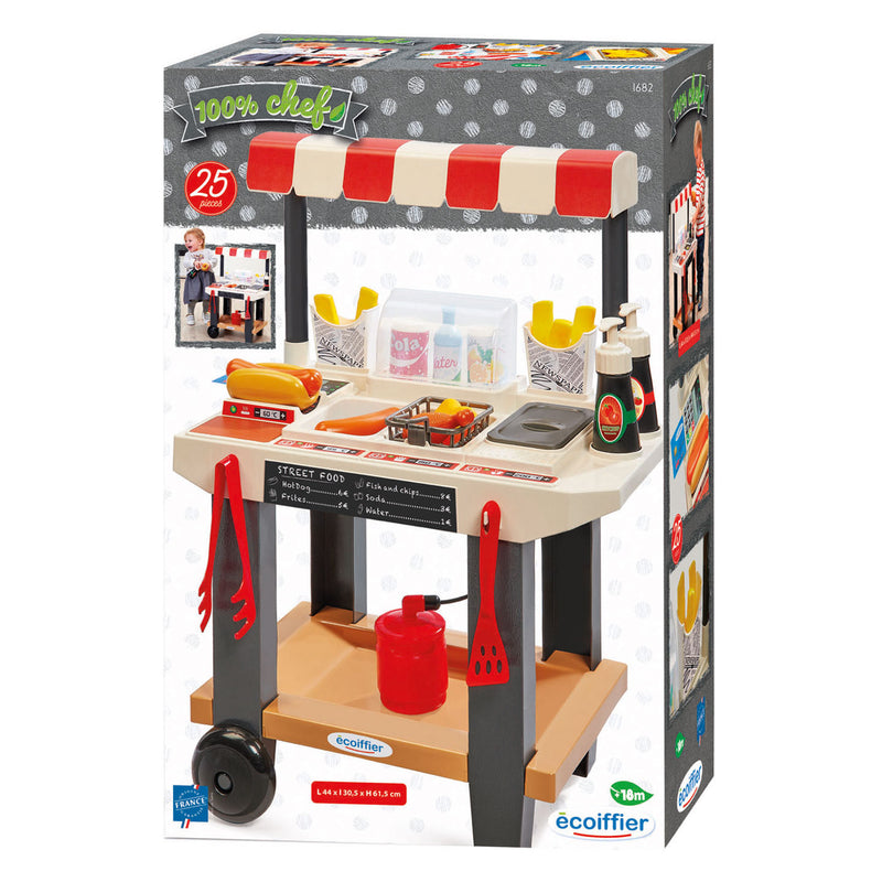 Load image into Gallery viewer, Ecoiffier 100% chef street food kraam - 25dlg.