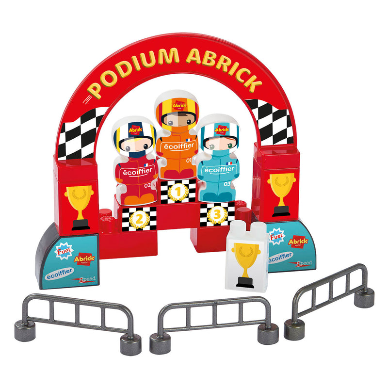 Load image into Gallery viewer, Ecoiffier abrick bouwblokken formule 1 grand prix met 3 voertuigen