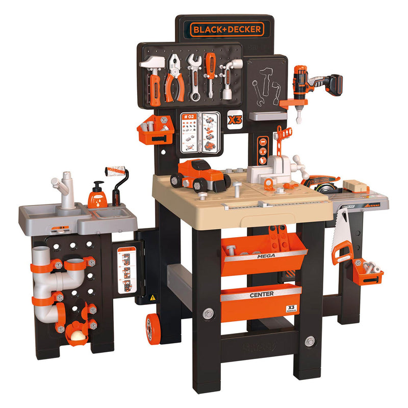 Load image into Gallery viewer, Smoby Black Decker Mega Center, 100dlg.