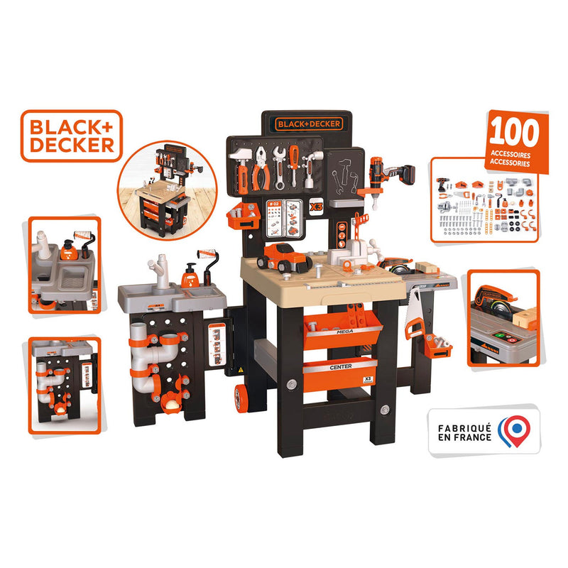Load image into Gallery viewer, Smoby Black Decker Mega Center, 100dlg.