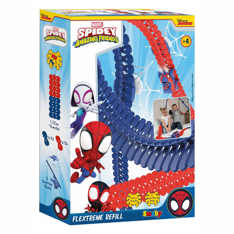 Afbeelding laden in galerijviewer, Smoby Spidey Amazing Friends Flextreme Racebaan Uitbreidingsset, 72dlg.