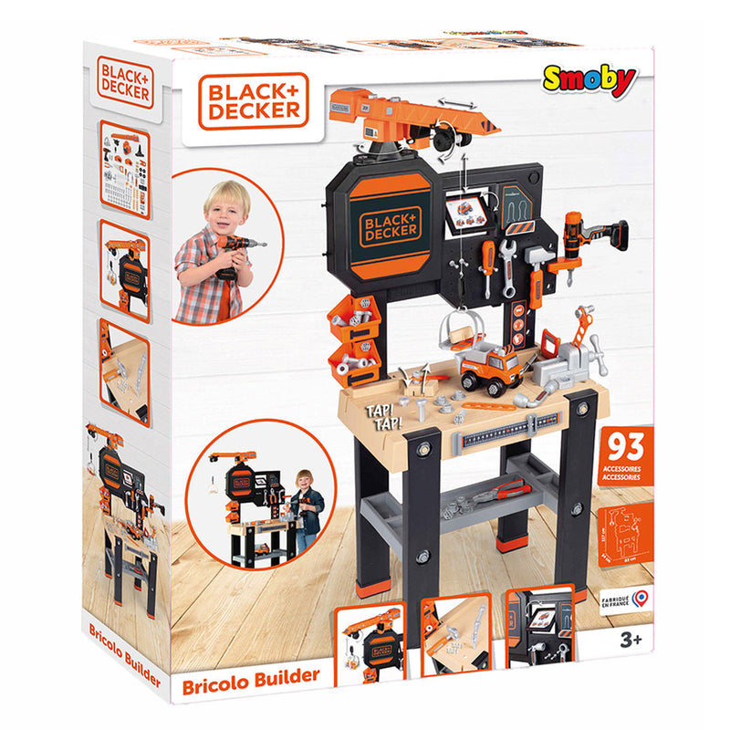 Load image into Gallery viewer, Smoby Black Decker Speelgoedwerkbank met Kraan, 94dlg.