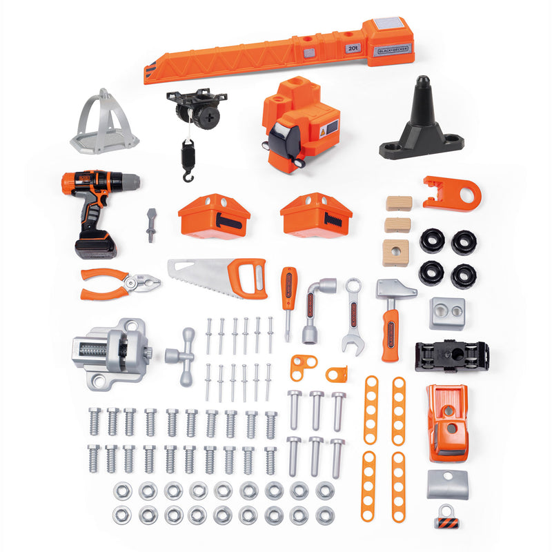 Load image into Gallery viewer, Smoby Black Decker Speelgoedwerkbank met Kraan, 94dlg.