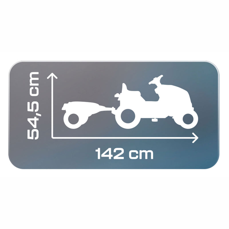 Load image into Gallery viewer, Smoby farmer xl traptractor met trailer blauw