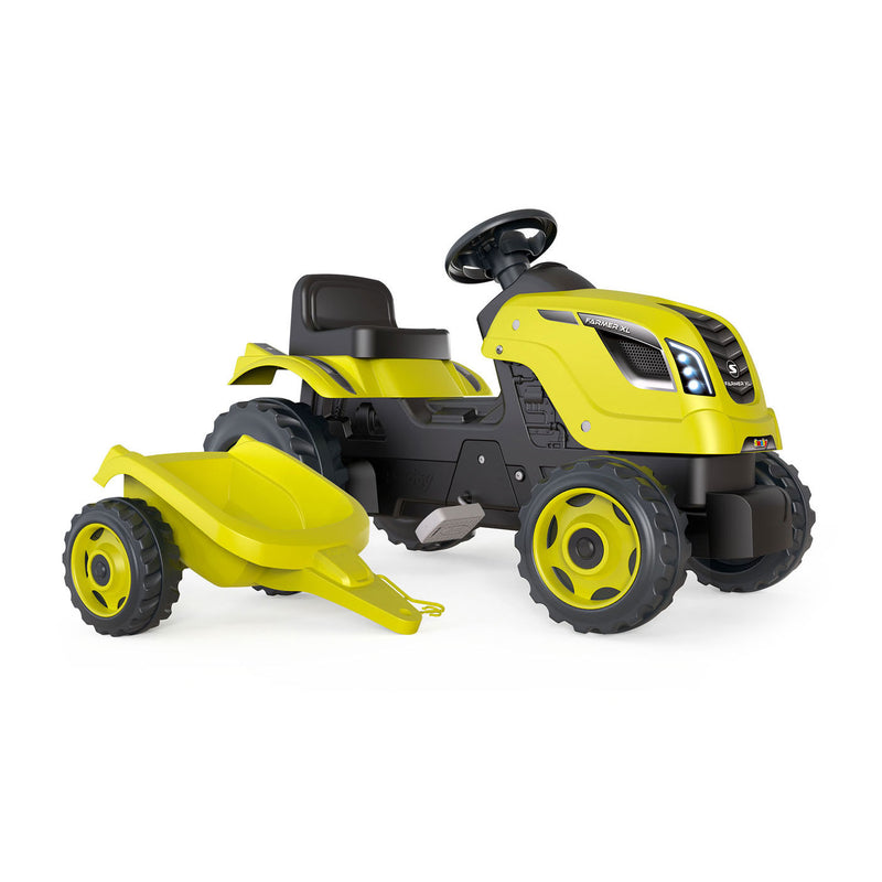 Load image into Gallery viewer, Smoby farmer xl traptractor met trailer groen