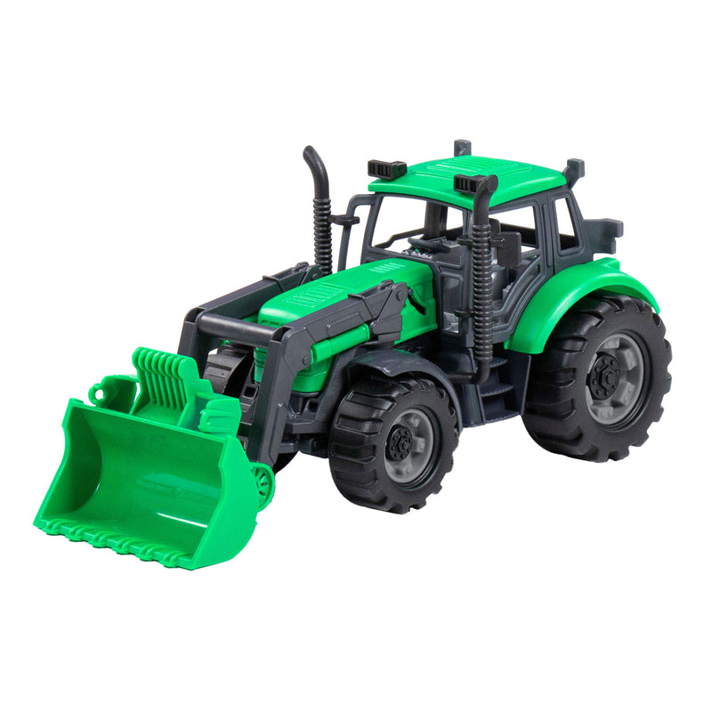 Load image into Gallery viewer, Cavallino tractor met shovel groen, schaal 1:32