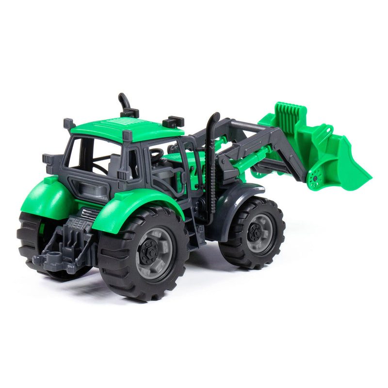 Load image into Gallery viewer, Cavallino tractor met shovel groen, schaal 1:32