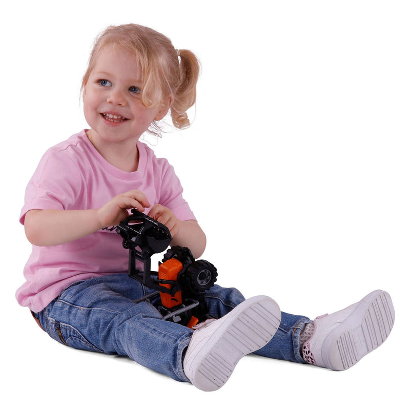 Load image into Gallery viewer, Cavallino tractor met lader geel, schaal 1:32