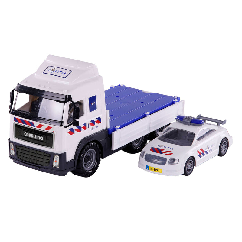 Load image into Gallery viewer, Cavallino politievrachtwagen en politieauto, schaal 1:16