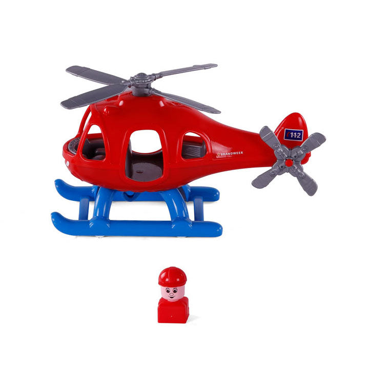 Afbeelding laden in galerijviewer, Cavallino brandweerhelikopter met speelfiguur, 29,5cm