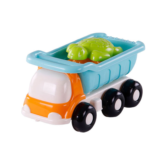 Load image into Gallery viewer, Cavallino strand kiepwagen met 4 zandvormen blauw