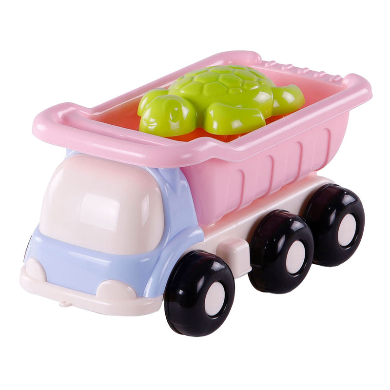 Load image into Gallery viewer, Cavallino strand kiepwagen met 4 zandvormen roze