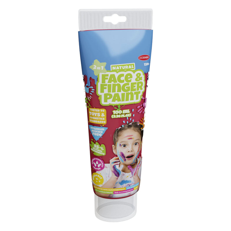 Load image into Gallery viewer, Boti natural face fingerpaint tube - rood, 100ml