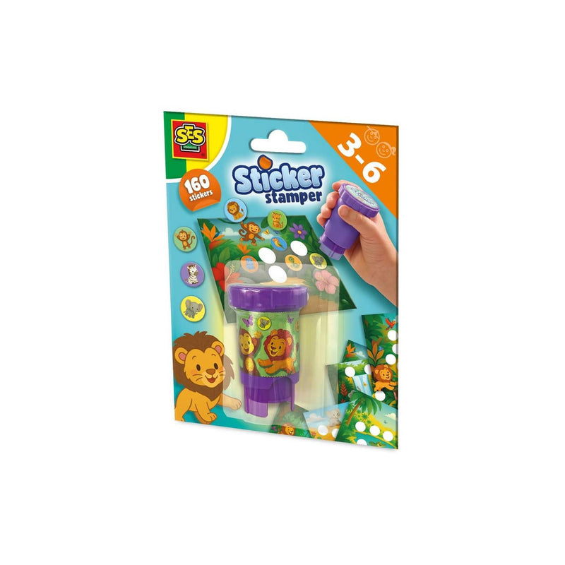 Afbeelding laden in galerijviewer, Ses sticker stamper - jungledieren