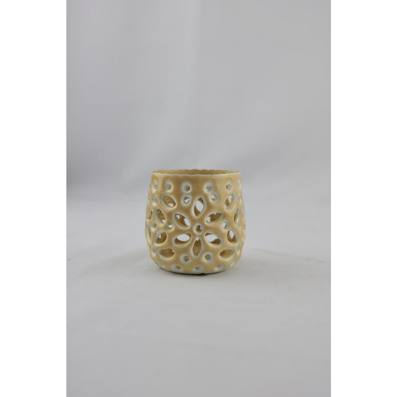 Load image into Gallery viewer, Mansion atmosphere hã©rault votive waxinelichthouder beige 8x8x7cm