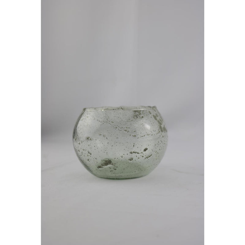 Afbeelding laden in galerijviewer, Mansion atmosphere vaas bol bubbel glas 14x14x10cm