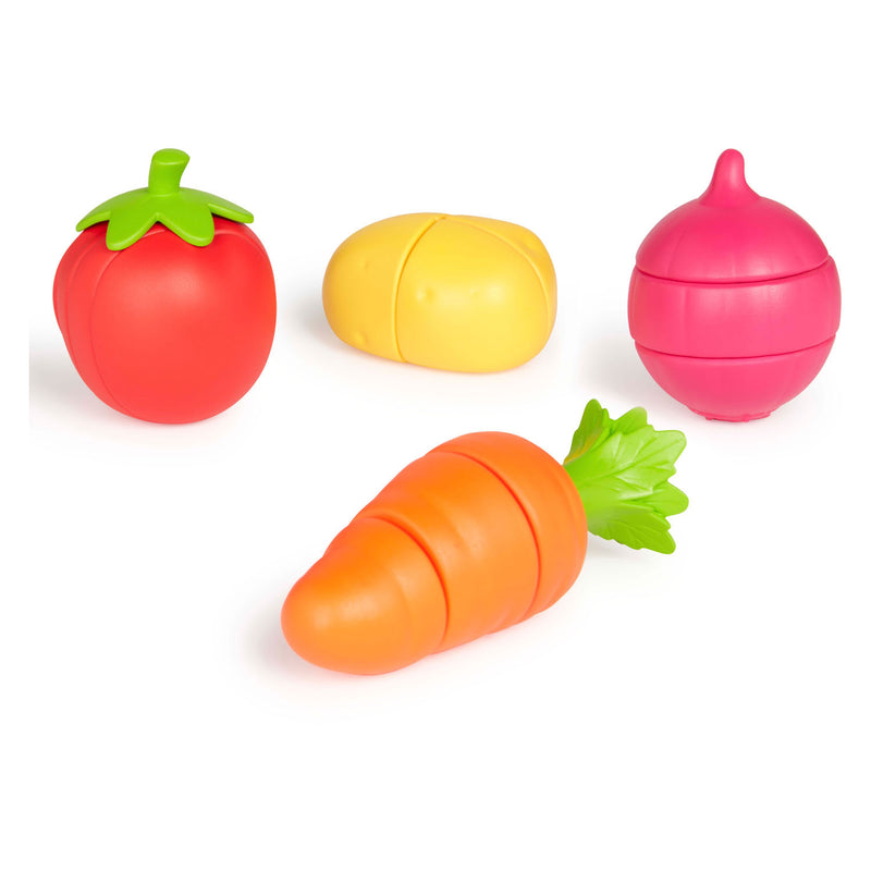 Load image into Gallery viewer, Casdon speelgoed eten set chop2pot met opvouwbare snijplank en mes, 16-delig.