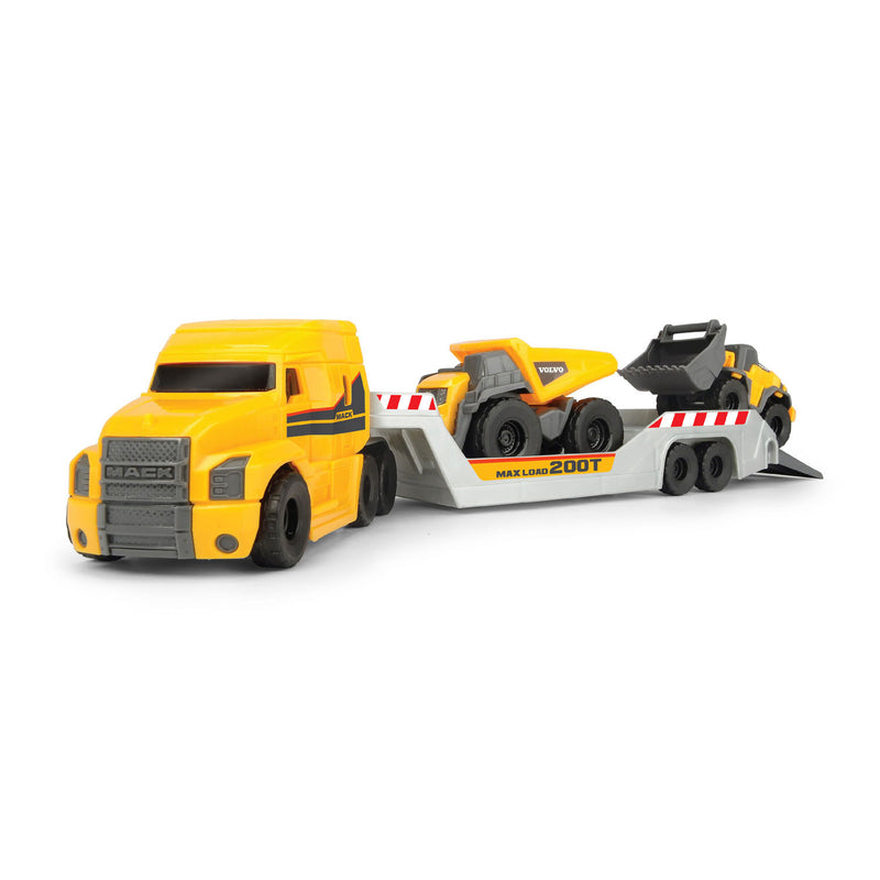 Load image into Gallery viewer, Dickie volvo micro transporter met werkvoertuigen