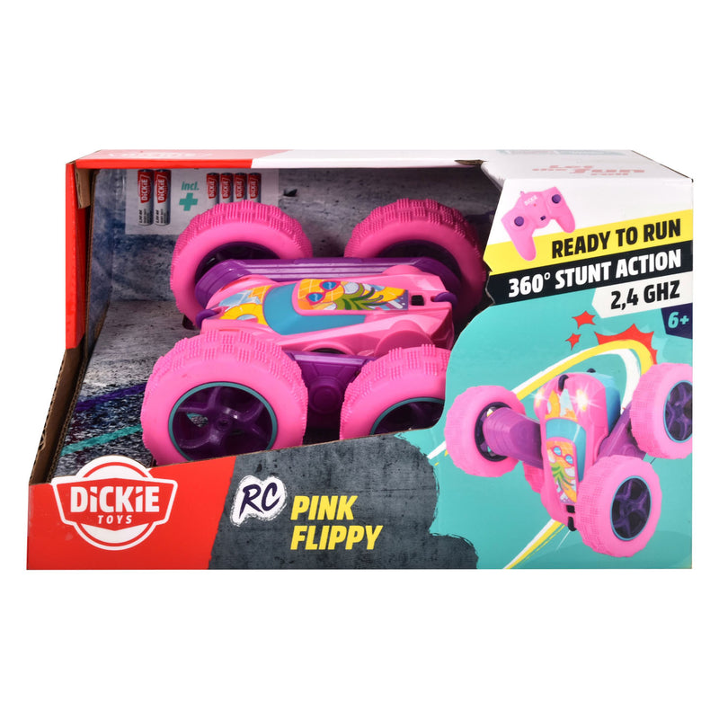 Load image into Gallery viewer, Dickie RC Pink Flippy, RTR Bestuurbare Auto