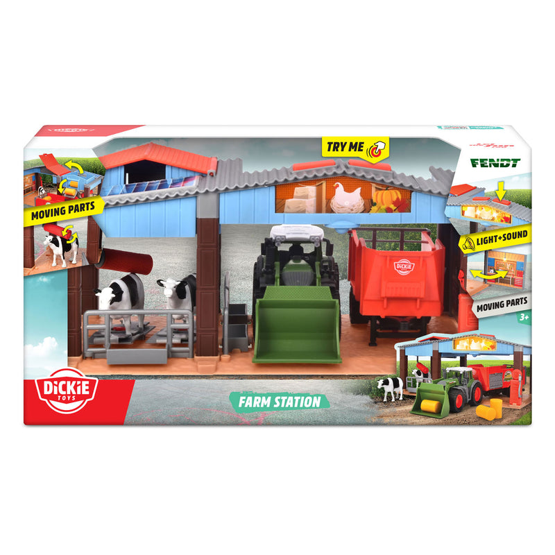 Load image into Gallery viewer, Dickie toys boerderij - tractor met trailer - 30cm - speelgoedboerderij