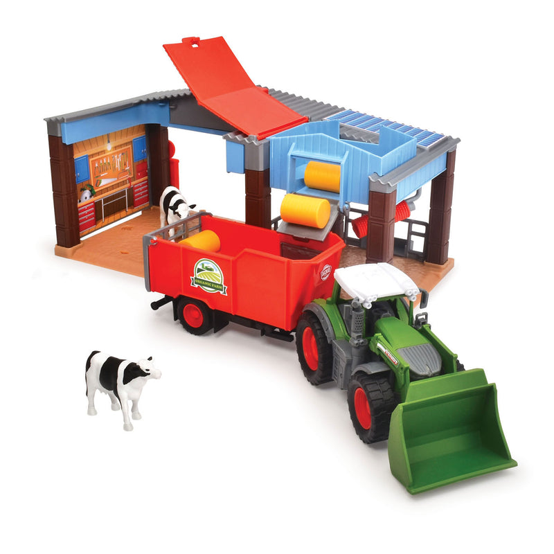 Load image into Gallery viewer, Dickie toys boerderij - tractor met trailer - 30cm - speelgoedboerderij