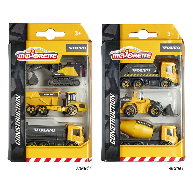 Load image into Gallery viewer, Majorette volvo werkvoertuigen, 3st.