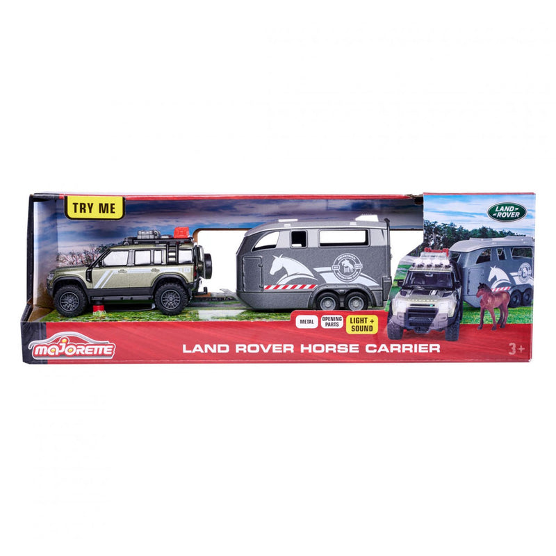 Load image into Gallery viewer, Majorette Land Rover met Paardentrailer