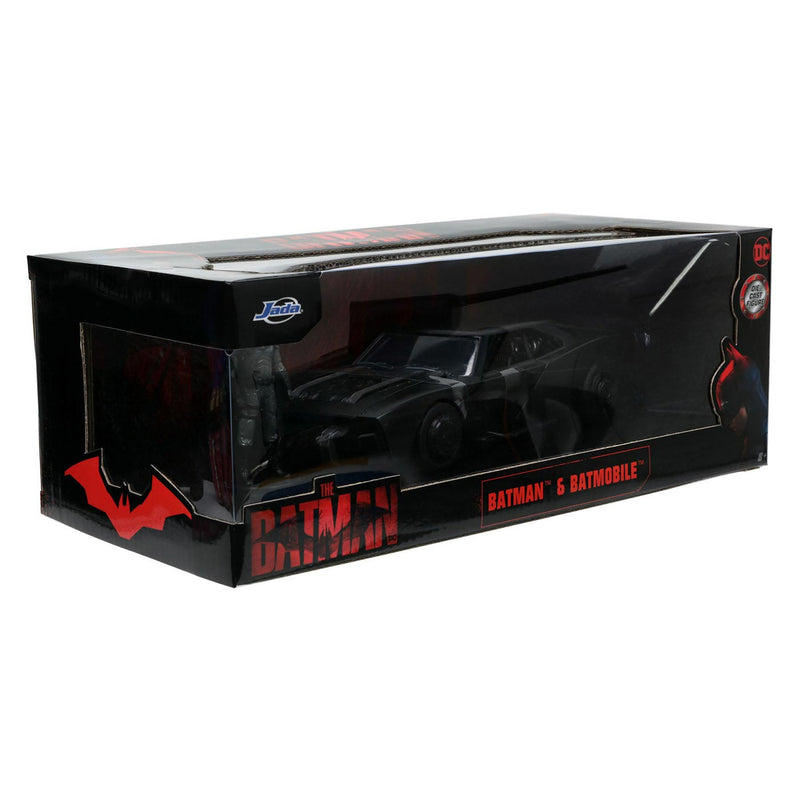 Load image into Gallery viewer, Jada Batman met Die-cast Batmobile Auto 1:24